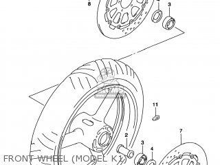 FRONT WHEEL (MODEL K1) - TL1000S 2000 (Y) USA (E03)
