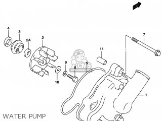 WATER PUMP - TL1000S 2000 (Y) USA (E03)