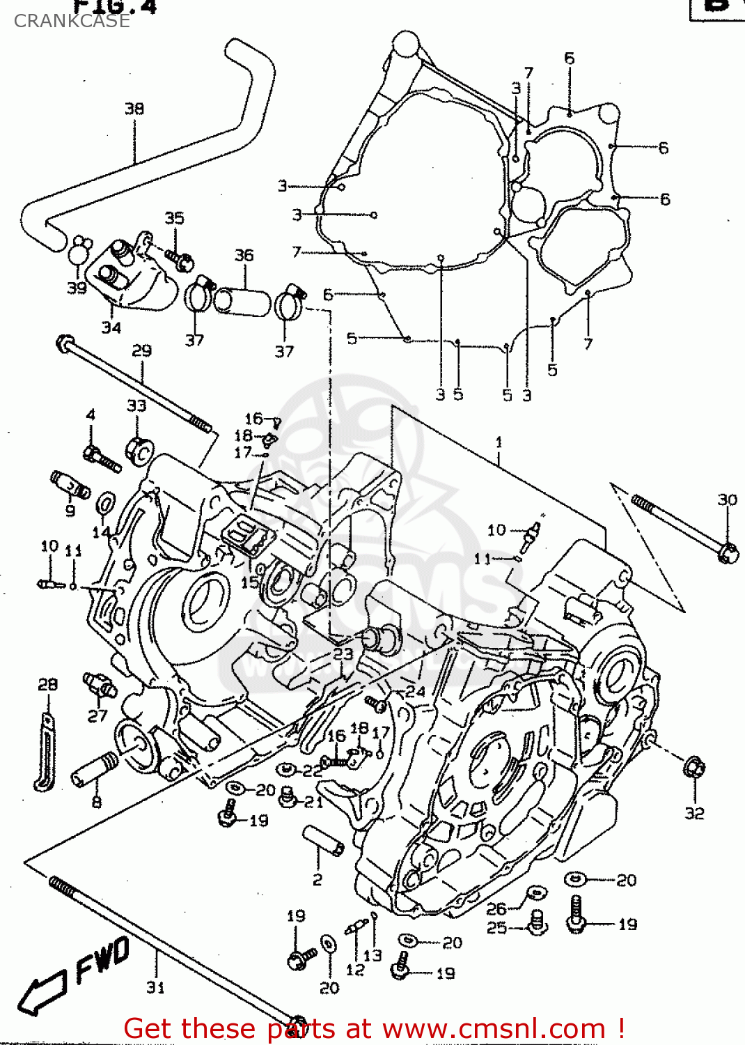CRANKCASE TL1000S 2000 (Y)