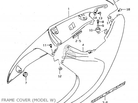FRAME COVER (MODEL W) - TL1000S 2000 (Y)