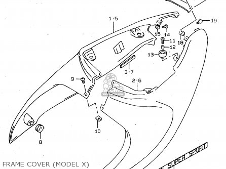 FRAME COVER (MODEL X) - TL1000S 2000 (Y)