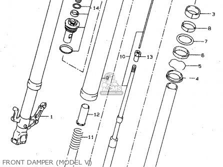 FRONT DAMPER (MODEL V) - TL1000S 2000 (Y)