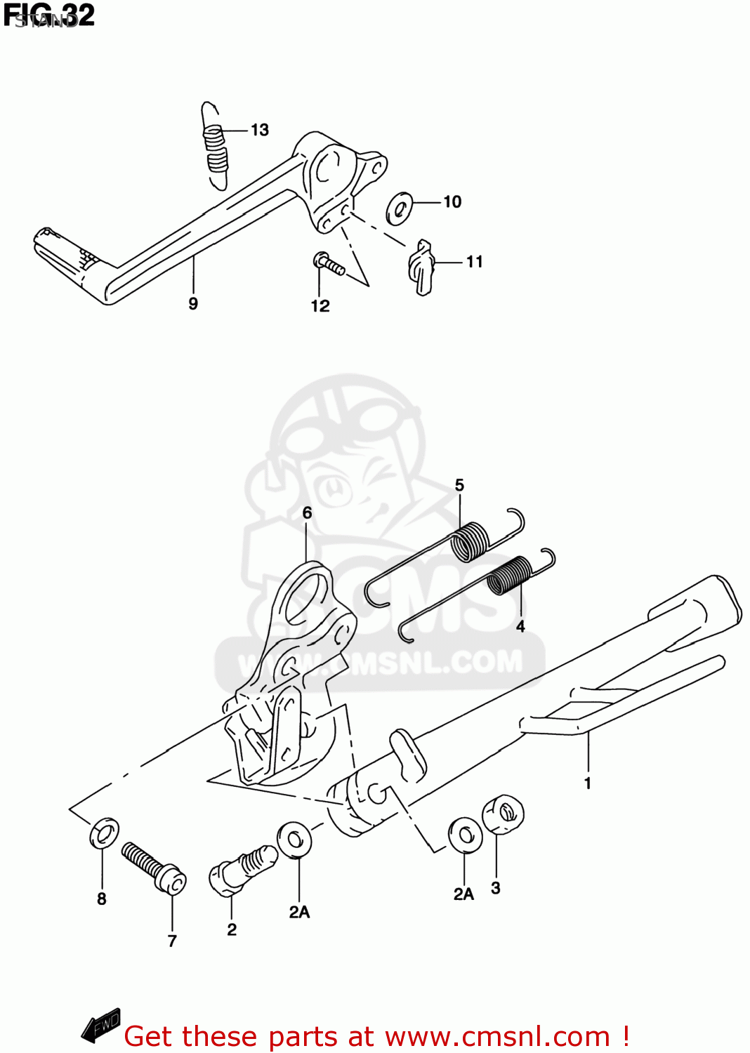 STAND TL1000S 2001 (K1) USA (E03)