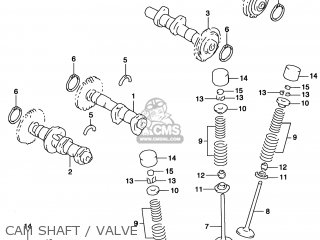 CAM SHAFT / VALVE - TL1000S 2001 (K1) USA (E03)