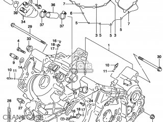 CRANKCASE - TL1000S 2001 (K1) USA (E03)