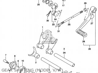 GEAR SHIFTING (MODEL V/W) - TL1000S 2001 (K1) USA (E03)