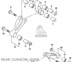 REAR CUSHION LEVER - TL1000S 2001 (K1) USA (E03)