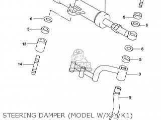 STEERING DAMPER (MODEL W/X/Y/K1) - TL1000S 2001 (K1) USA (E03)