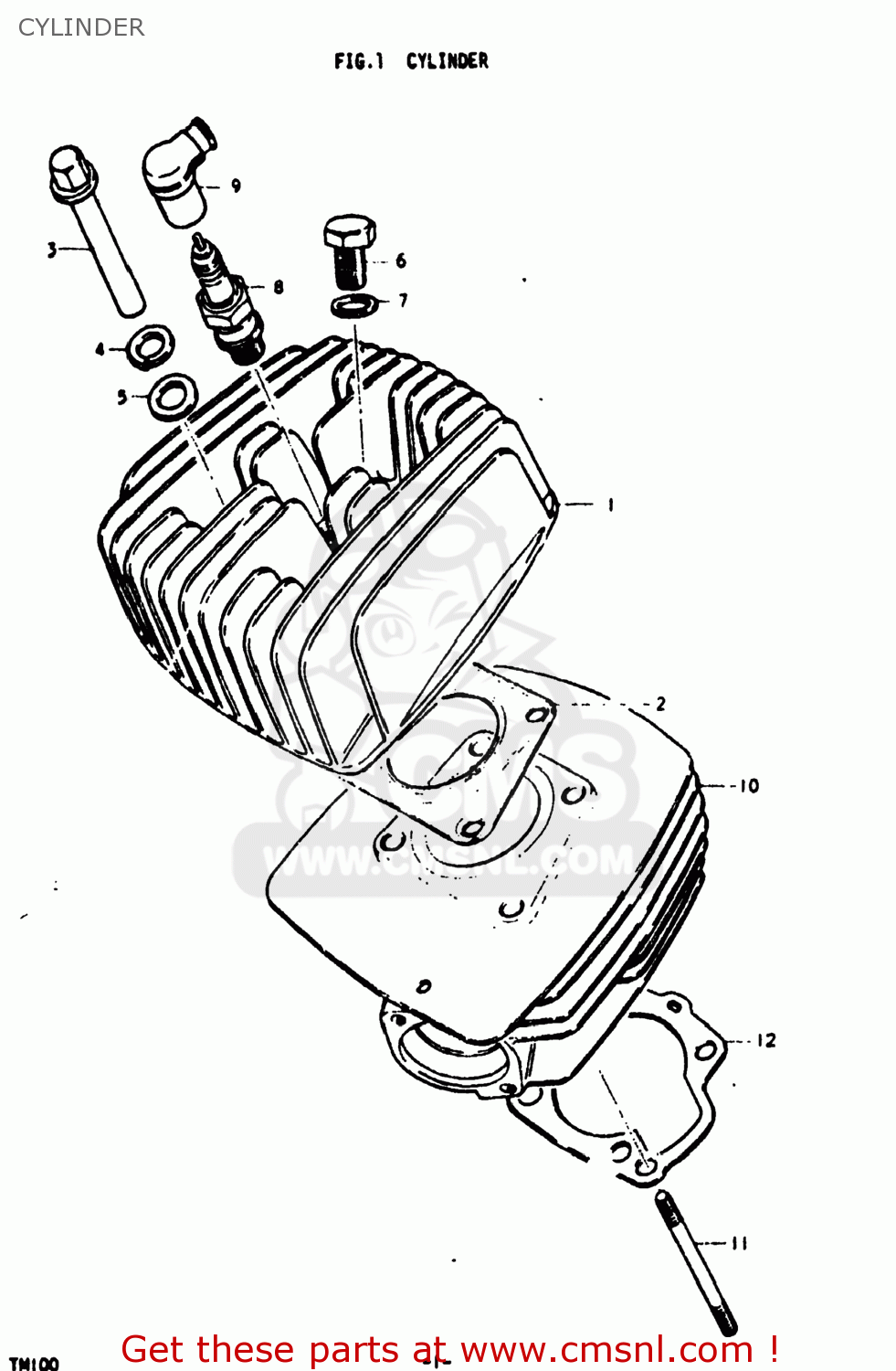 CYLINDER TM100 1974 (L) USA (E03)