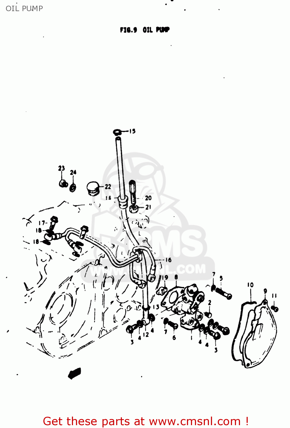 OIL PUMP TM100 1974 (L) USA (E03)