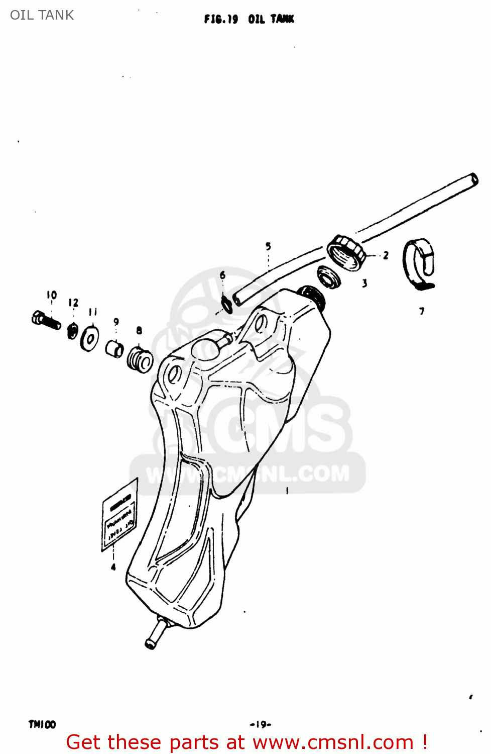 OIL TANK TM100 1974 (L) USA (E03)