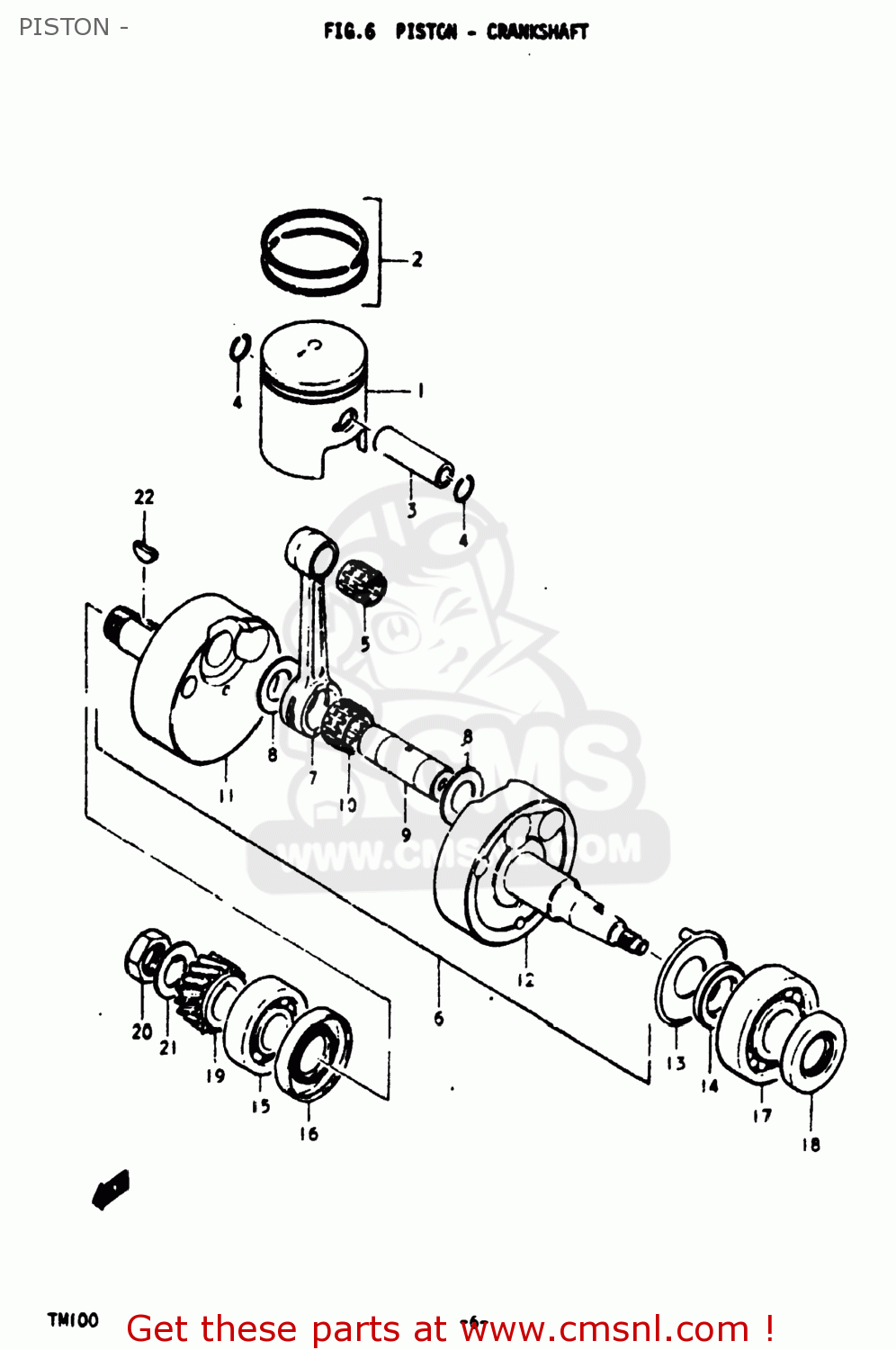 PISTON - TM100 1974 (L) USA (E03)
