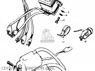 CDI UNIT - IGNITION COIL - TM100 1974 (L) USA (E03)
