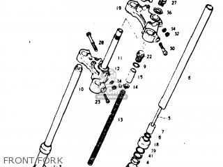 FRONT FORK - TM100 1974 (L) USA (E03)