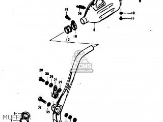 MUFFLER - TM100 1974 (L) USA (E03)