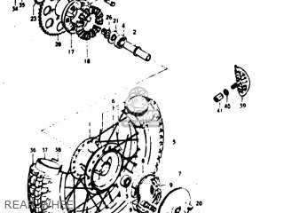 REAR WHEEL - TM100 1974 (L) USA (E03)