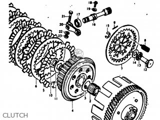 CLUTCH - TM125 1973 (K) USA (E03)