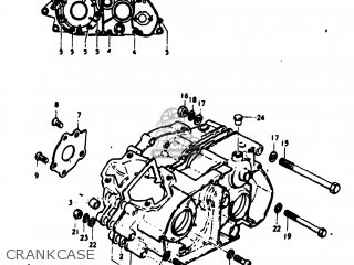 CRANKCASE - TM125 1973 (K) USA (E03)