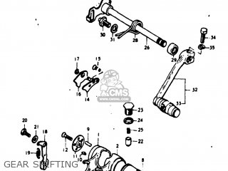 GEAR SHIFTING - TM125 1973 (K) USA (E03)