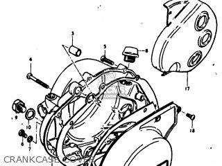CRANKCASE COVER - TM125 1974 (L) USA (E03)