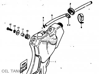 OIL TANK - TM125 1974 (L) USA (E03)