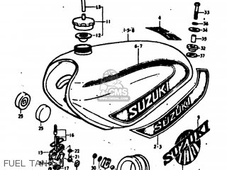 FUEL TANK - TM125 1975 (M) USA (E03)