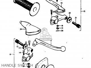 HANDLE SWITCH - TM125 1975 (M) USA (E03)