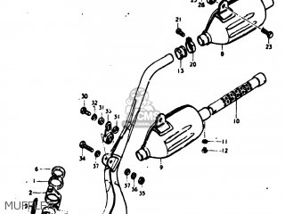 MUFFLER - TM125 1975 (M) USA (E03)