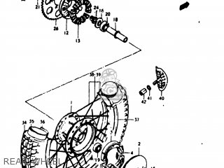 REAR WHEEL - TM125 1975 (M) USA (E03)