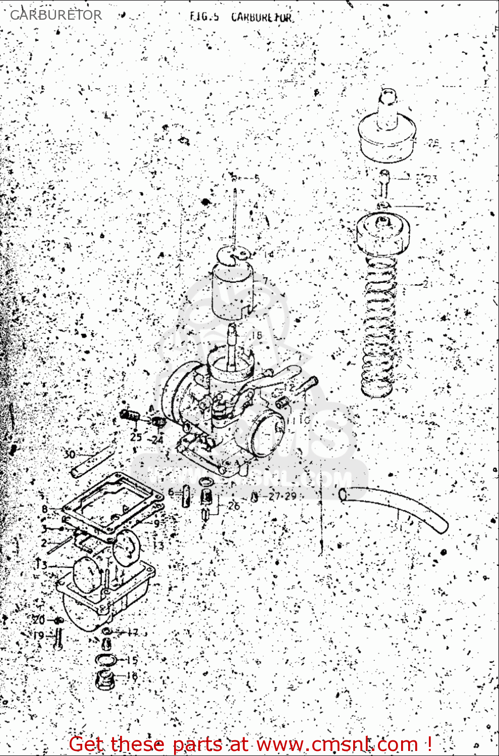 CARBURETOR TM250 1972 1973 1974 1975 (J) (K) (L) (M) USA (E03)