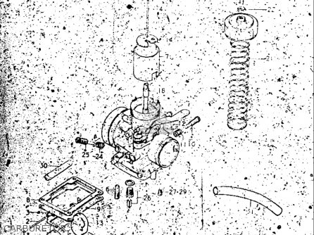 CARBURETOR - TM250 1972 1973 1974 1975 (J) (K) (L) (M) USA (E03)