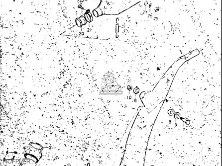 MUFFLER - TM250 1972 1973 1974 1975 (J) (K) (L) (M) USA (E03)