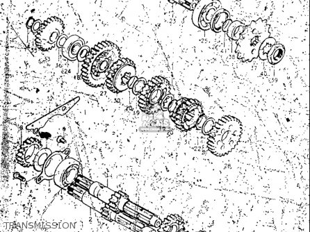 TRANSMISSION - TM250 1972 1973 1974 1975 (J) (K) (L) (M) USA (E03)