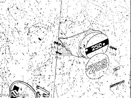 FRAME COVER - TM250 1972 1973 1974 1975 (J) (K) (L) (M) USA (E03)