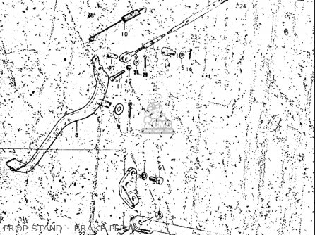 PROP STAND - BRAKE PEDAL - TM250 1972 1973 1974 1975 (J) (K) (L) (M) USA (E03)