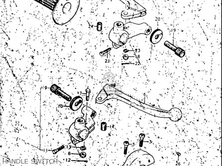HANDLE SWITCH - TM250 1972 1973 1974 1975 (J) (K) (L) (M) USA (E03)