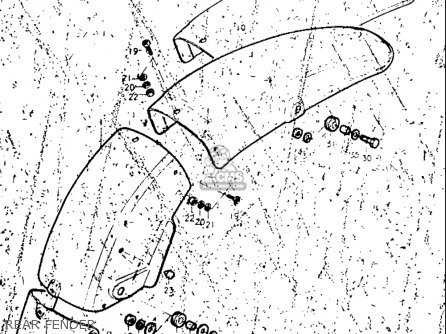 REAR FENDER - TM250 1972 1973 1974 1975 (J) (K) (L) (M) USA (E03)