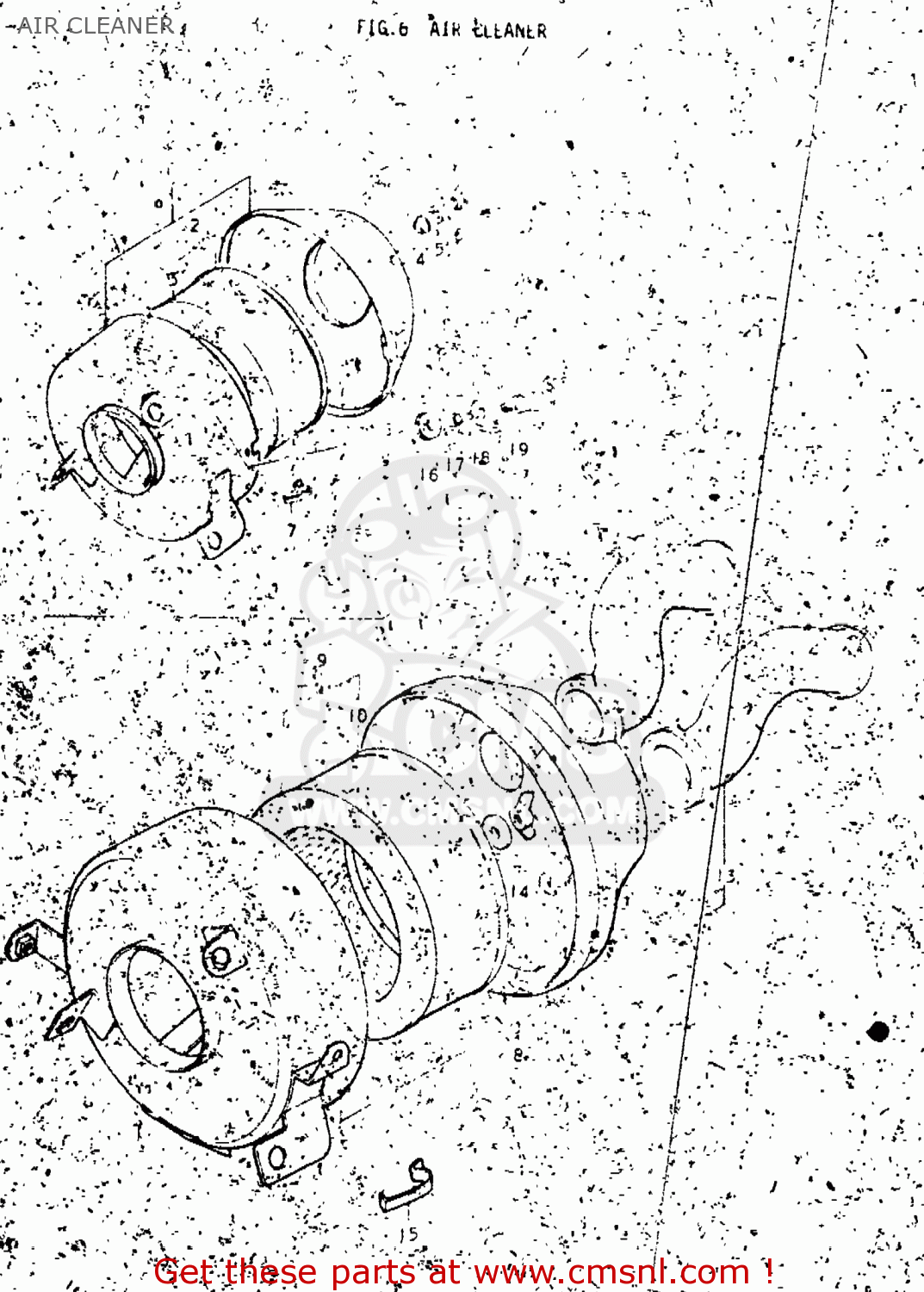 AIR CLEANER TM250 1973 (K) USA (E03)