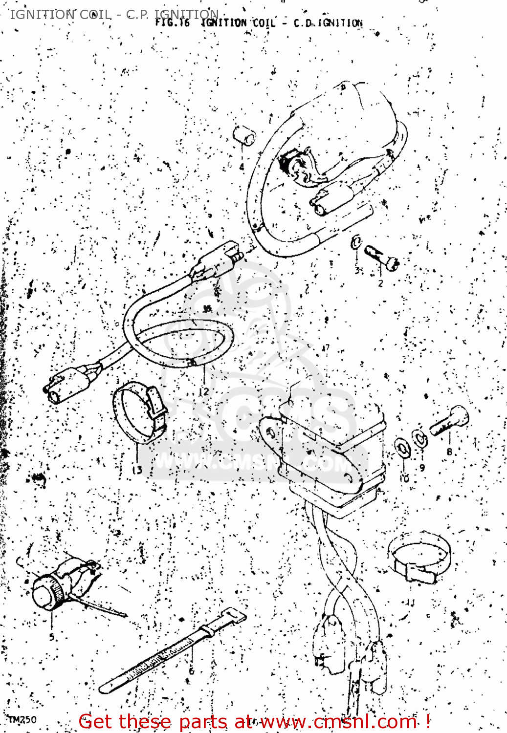 IGNITION COIL - C.P. IGNITION TM250 1973 (K) USA (E03)