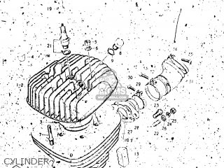 CYLINDER - TM250 1973 (K) USA (E03)