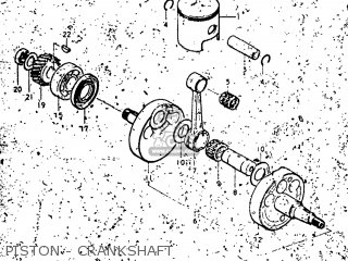 PISTON - CRANKSHAFT - TM250 1973 (K) USA (E03)