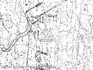 PROP STAND - BRAKE PEDAL - TM250 1973 (K) USA (E03)