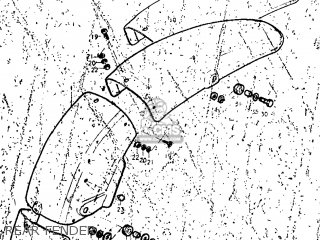 REAR FENDER - TM250 1973 (K) USA (E03)