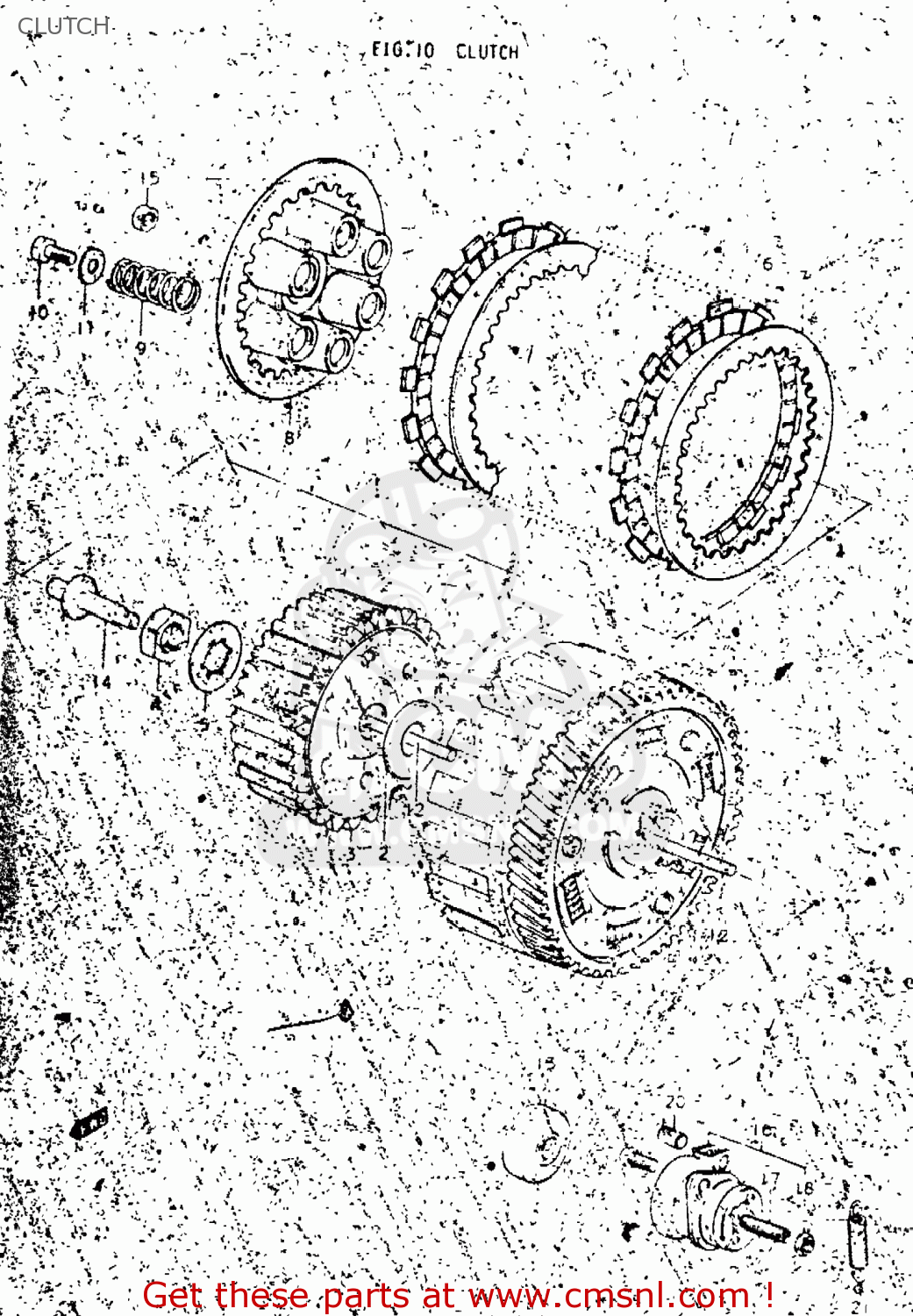 CLUTCH TM250 1974 (L) USA (E03)