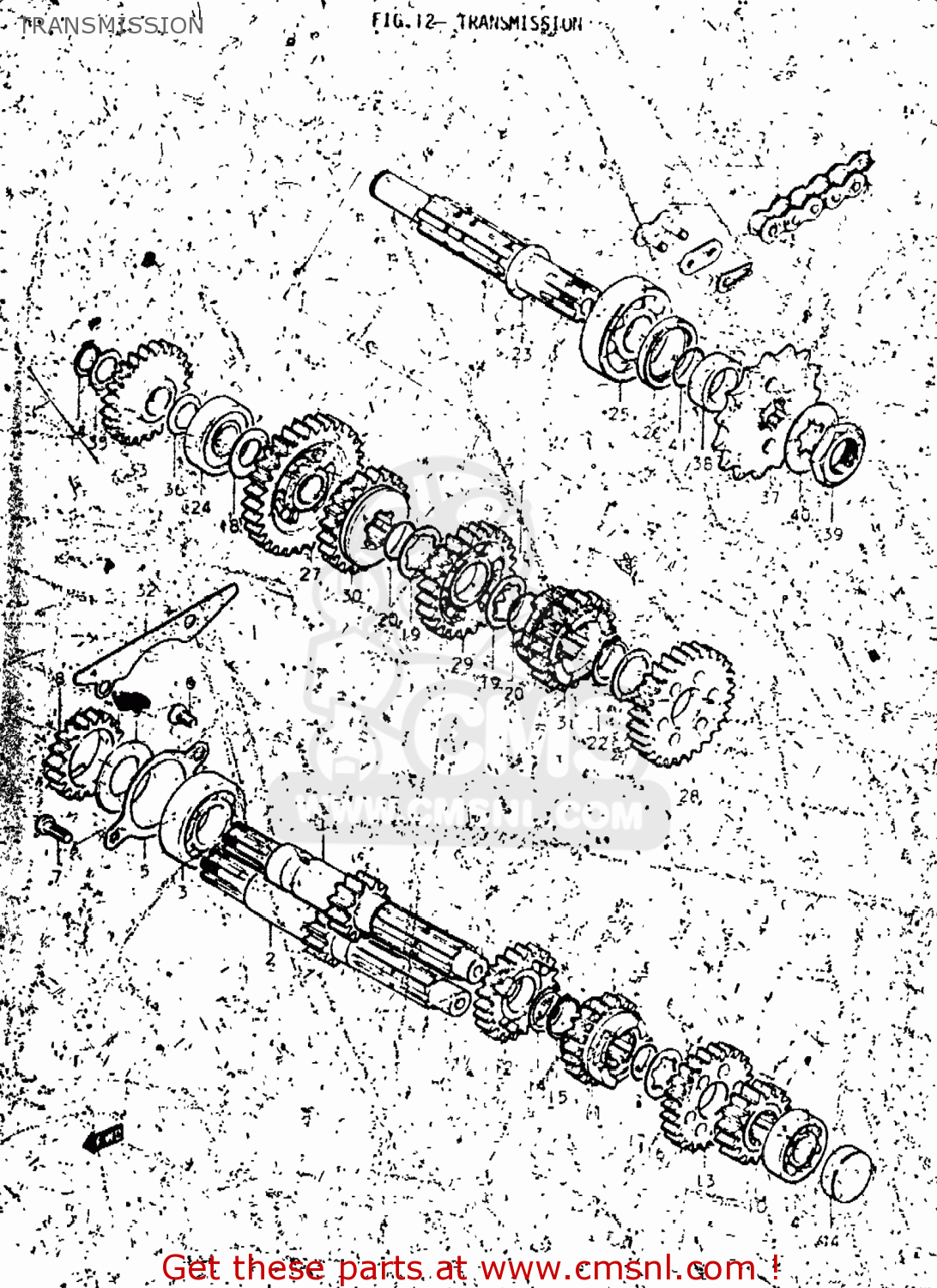 TRANSMISSION TM250 1974 (L) USA (E03)