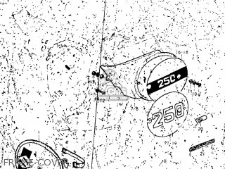 FRAME COVER - TM250 1974 (L) USA (E03)