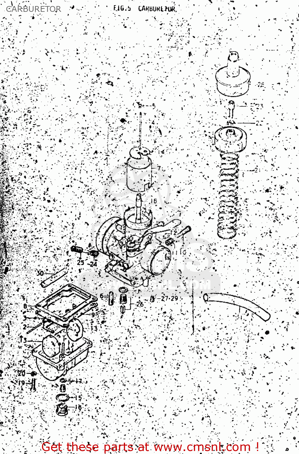CARBURETOR TM250 1975 (M) USA (E03)
