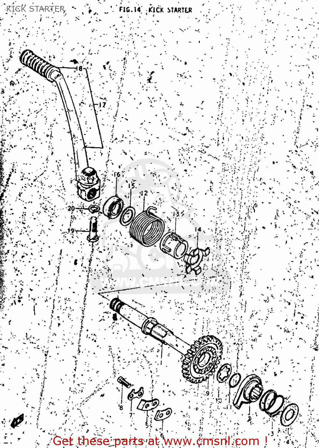 KICK STARTER TM250 1975 (M) USA (E03)