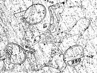 FRAME - OIL TANK - TM250 1975 (M) USA (E03)