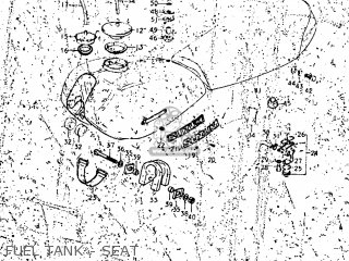 FUEL TANK - SEAT - TM250 1975 (M) USA (E03)